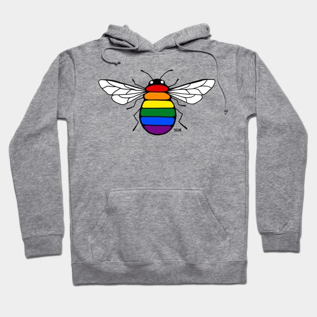 Pride Bee Hoodie by Zenzoa